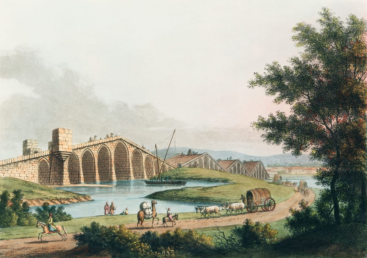 코린토스 근처의 다리 전경 (A Bridge near Corinth)
