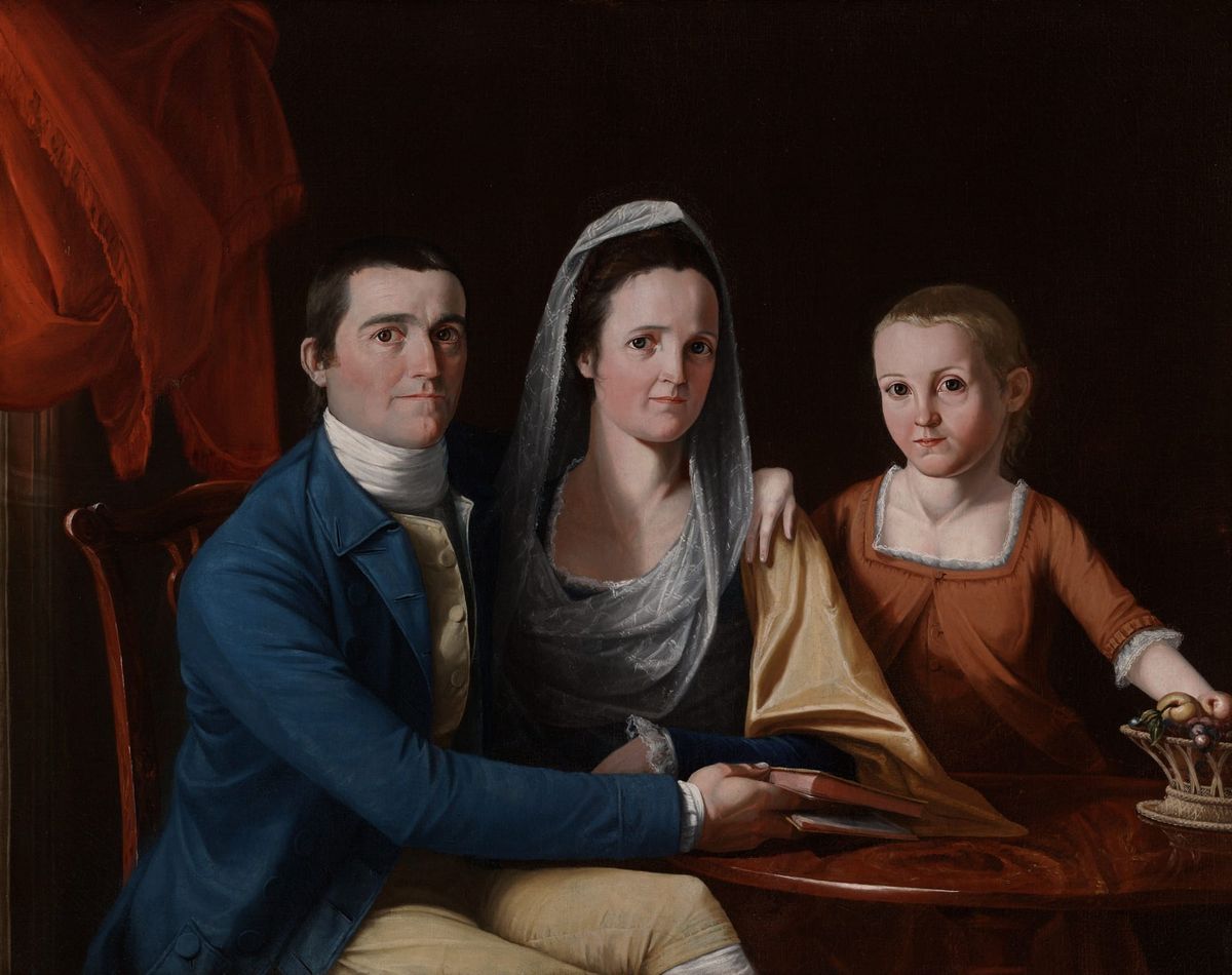 조나단 트럼블 주니어 가족 (Jonathan Trumbull, Jr. with Mrs. Trumbull and Faith Trumbull)