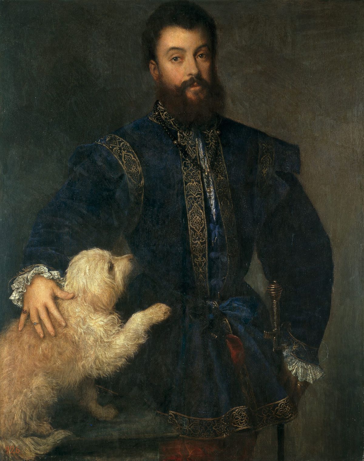 개와 함께 있는 남자의 초상 Portrait of a Man with a Dog