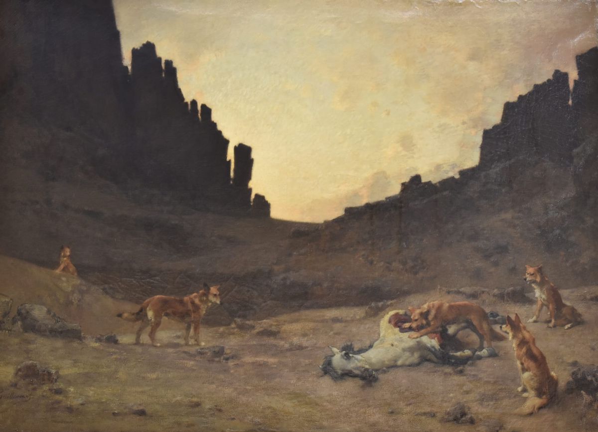 죽은 말을 뜯어먹는 들개들 Chiens dévorant un cheval mort