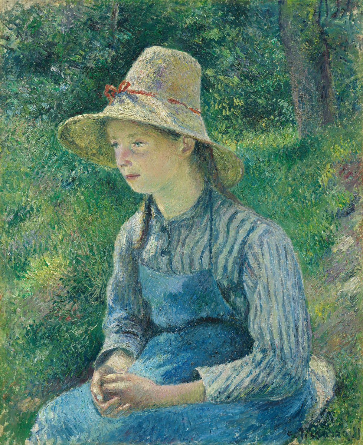 밀짚모자를 쓴 시골 소녀 - Peasant Girl with a Straw Hat