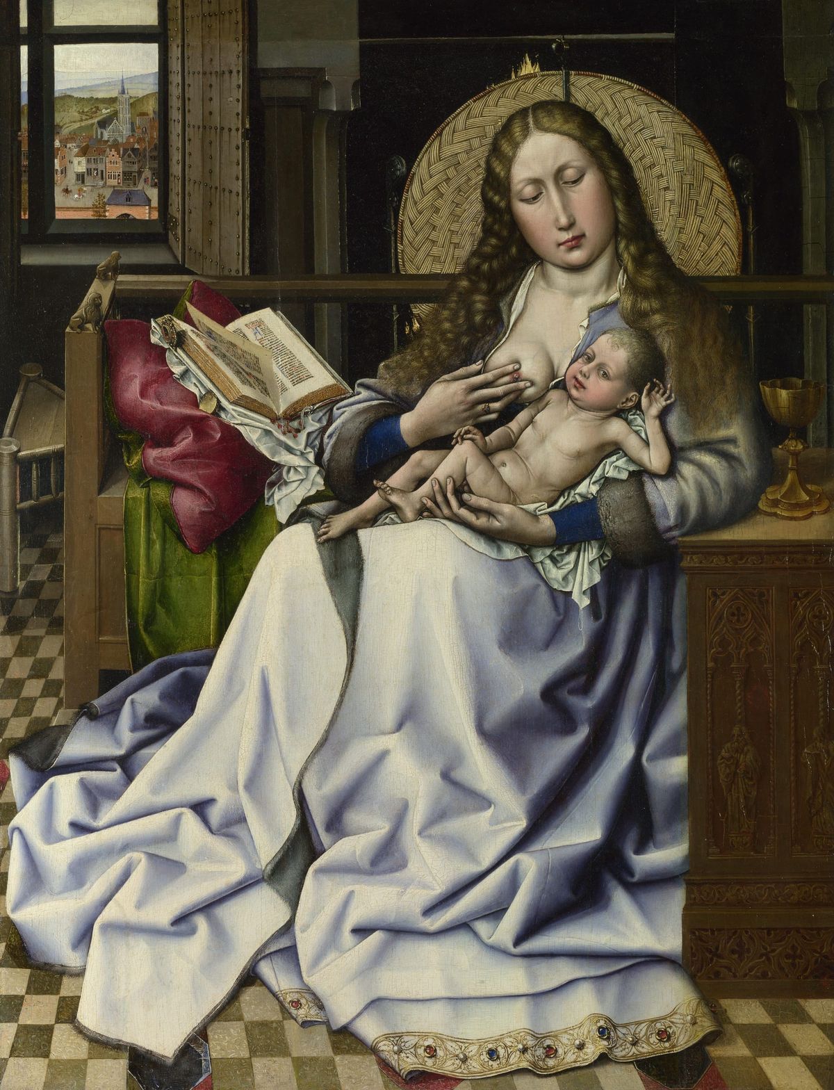난로 가리개 앞의 성모자 - The Virgin and Child before a Firescreen