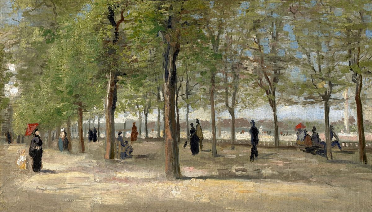 뤽상부르 공원의 오솔길 - A Lane in the Jardin du Luxembourg (Lane in the Luxembourg Gardens)