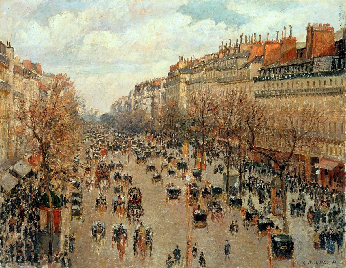 파리의 몽마르트르 대도 - Boulevard Montmartre in Paris