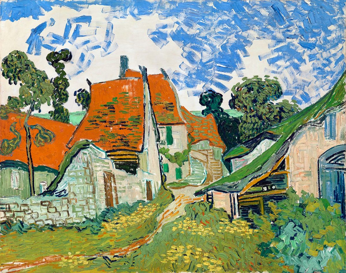 오베르의 지붕과 초가집 - Houses in Auvers (Houses at Auvers)