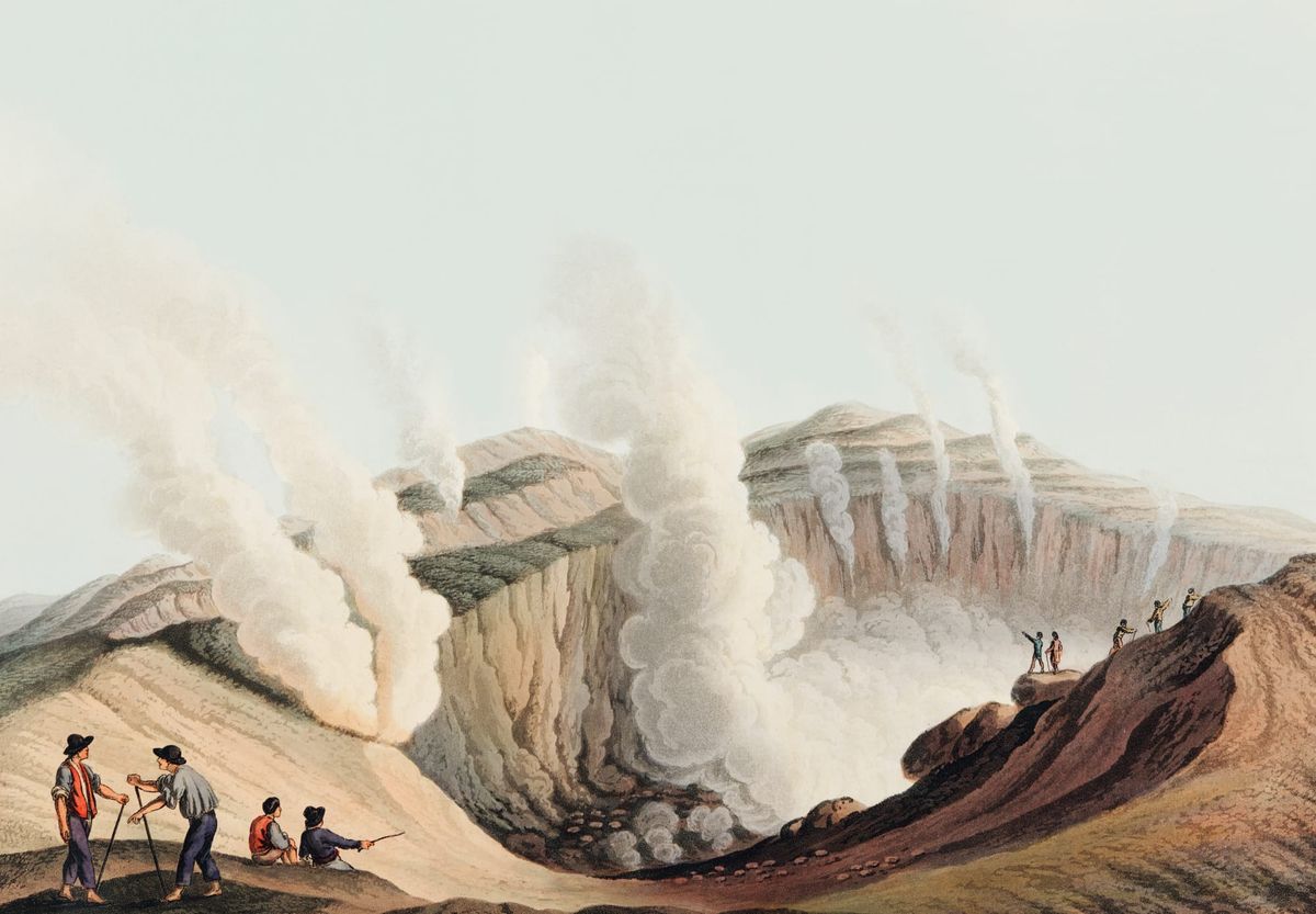 베수비오 화산 화구 전경 (The Crater of Mount Vesuvius)