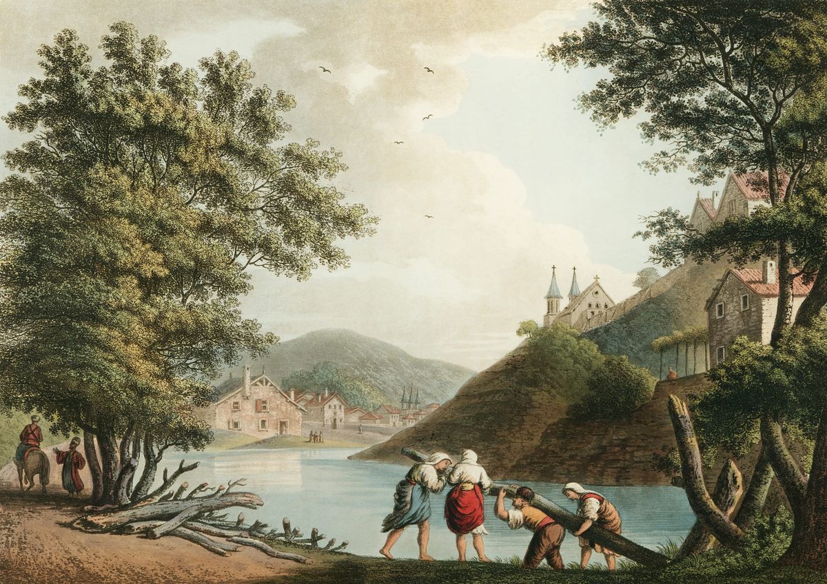 발라키아의 캄피나 전경 (View of Câmpina in Wallachia)