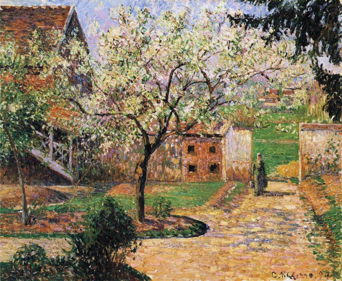꽃핀 자두나무, 에라니 - Flowering Plum Tree, Éragny