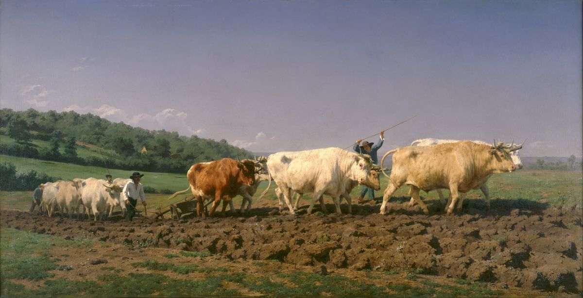 니베르네에서의 밭갈기 (Plowing in the Nivernais)