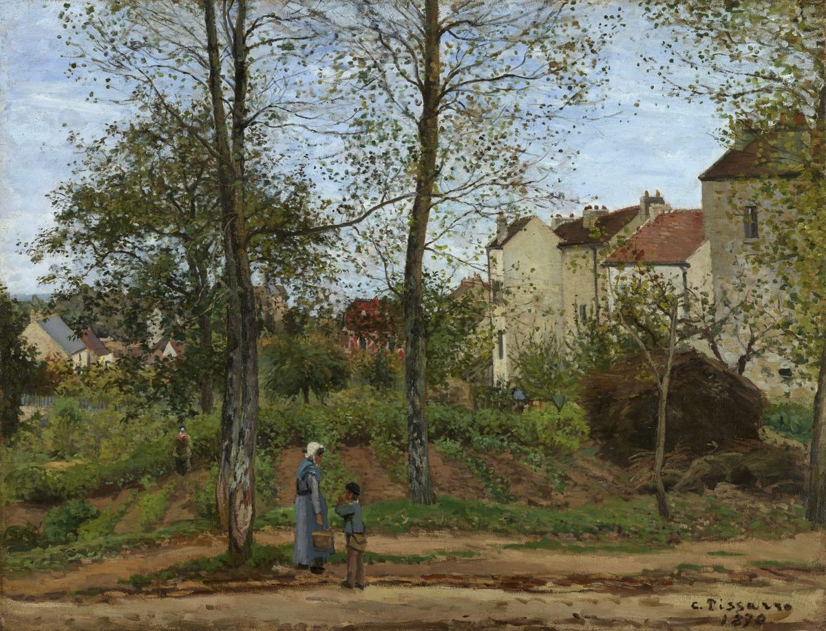 부지발의 가옥들, 가을 (Maisons à Bougival, automne, 1870)