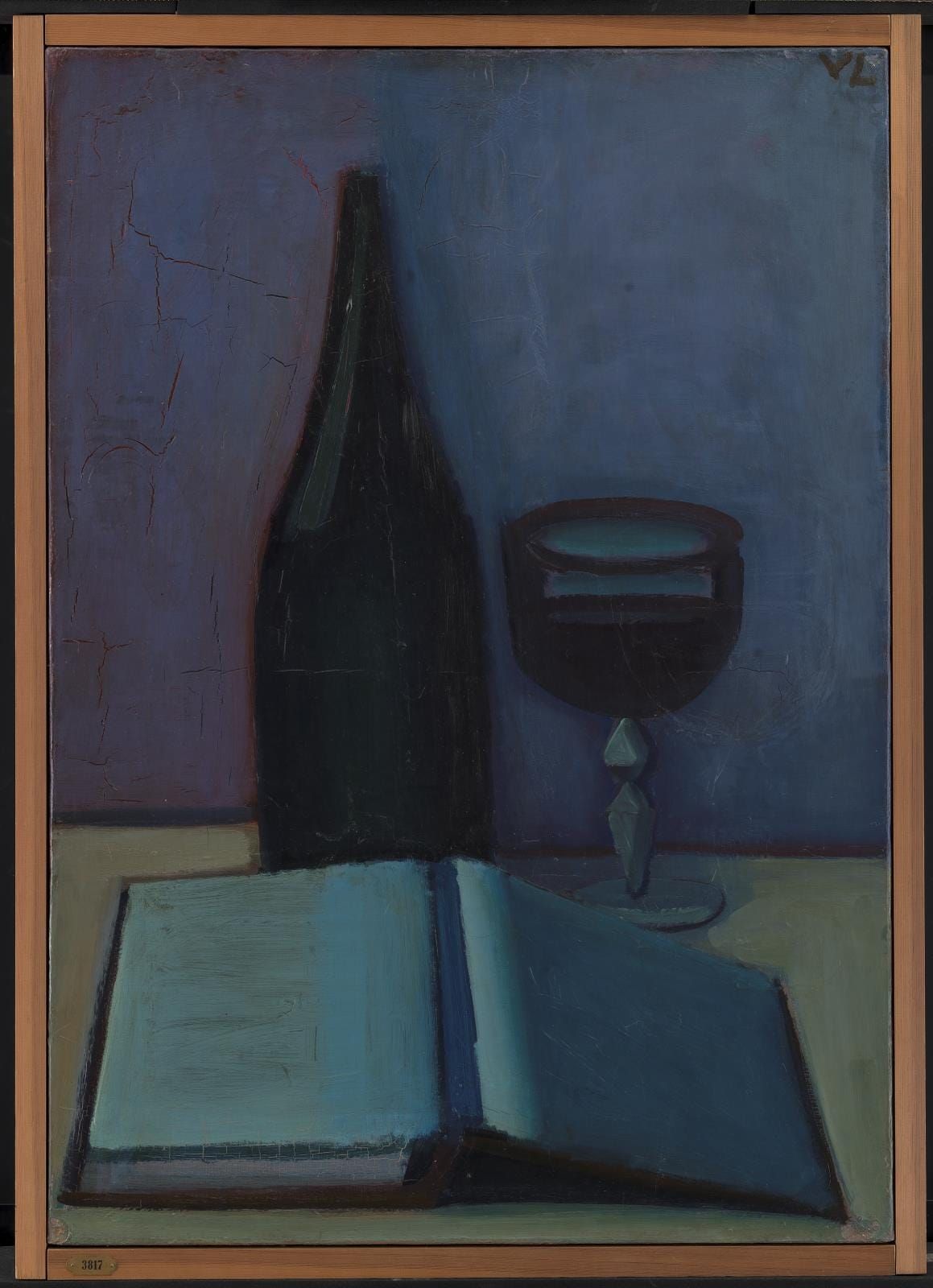 책, 병, 잔이 있는 정물 (Still Life with Book, Bottle and Glass)