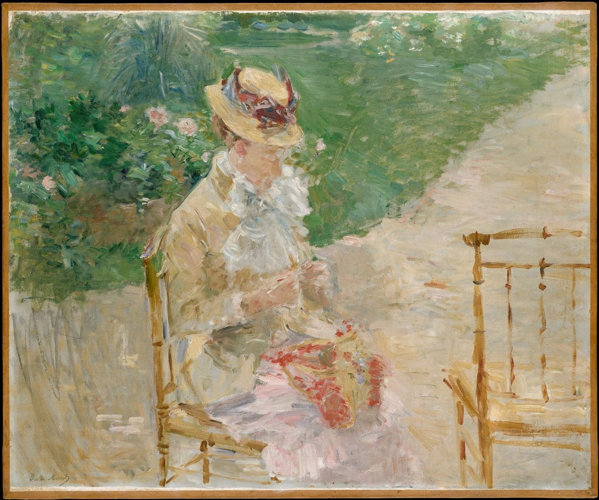 정원에 앉아 있는 여인 (Young Woman Seated in a Garden)
