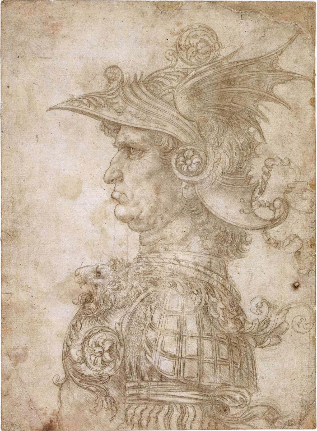 고대 용사의 측면 두상 (Profile of a Warrior in Fanciful Armor / Bust of a Warrior)