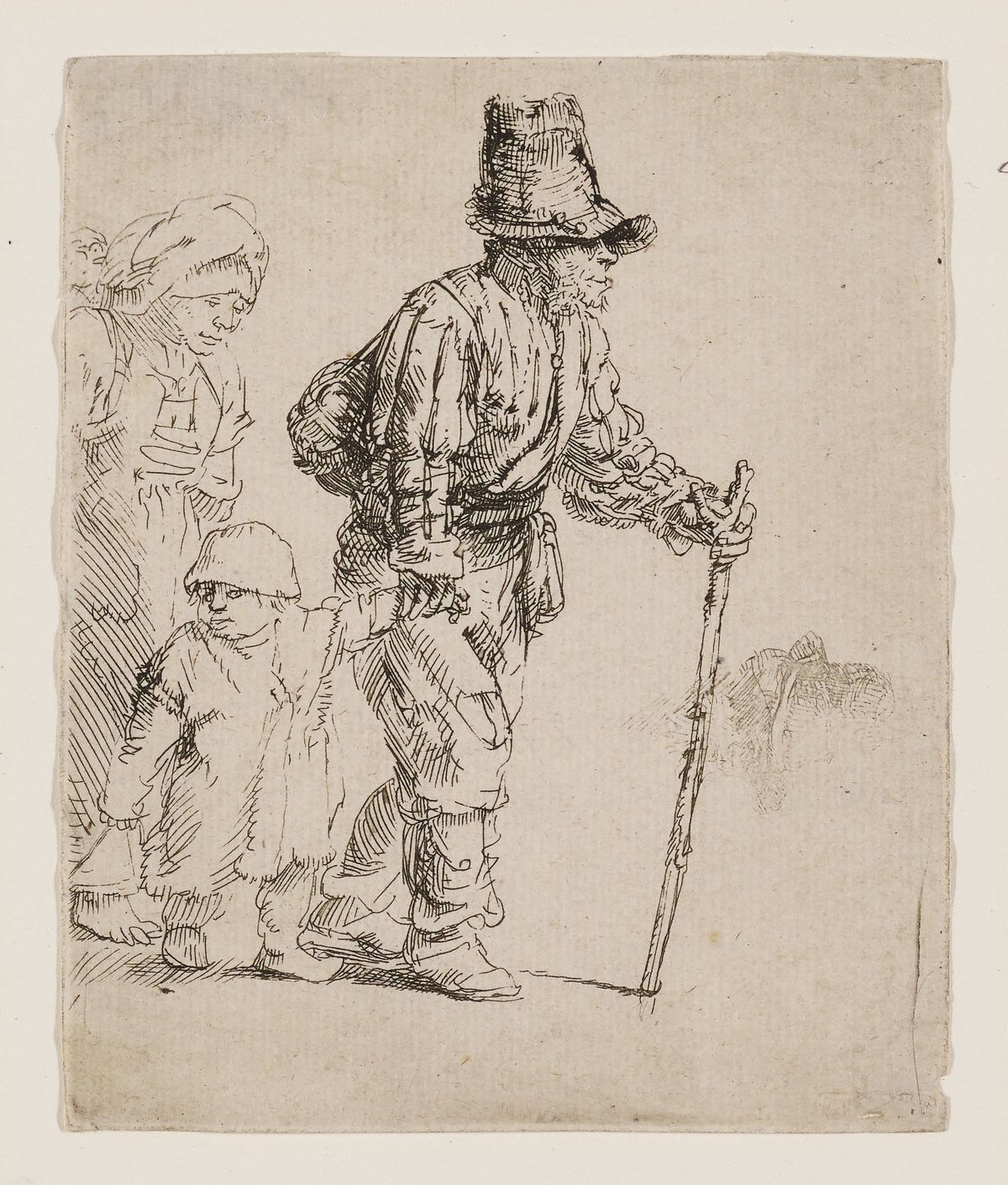 길을 떠나는 거지 가족 (Peasant Family on the Tramp / Beggar Family Moving)