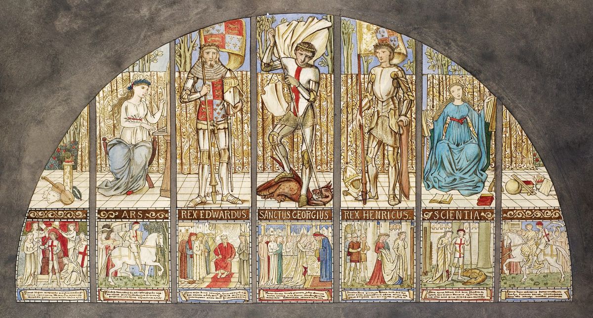 비컨스필드 창문 도안 (Beaconsfield Window / Design for Stained Glass Window at Beaconsfield)