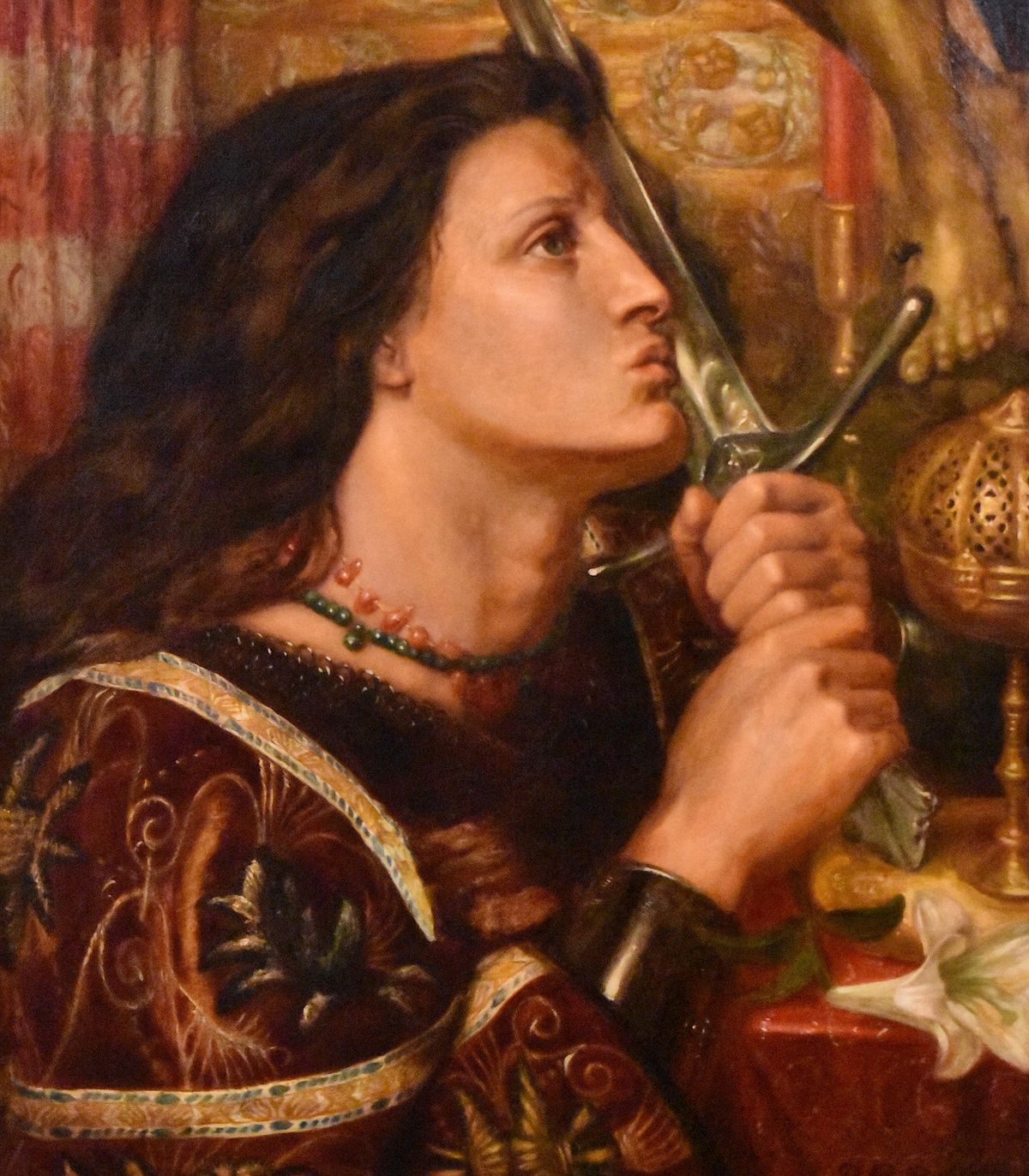 잔 다르크와 구원의 칼 Jeanne d'Arc embrassant l'épée de la Délivrance