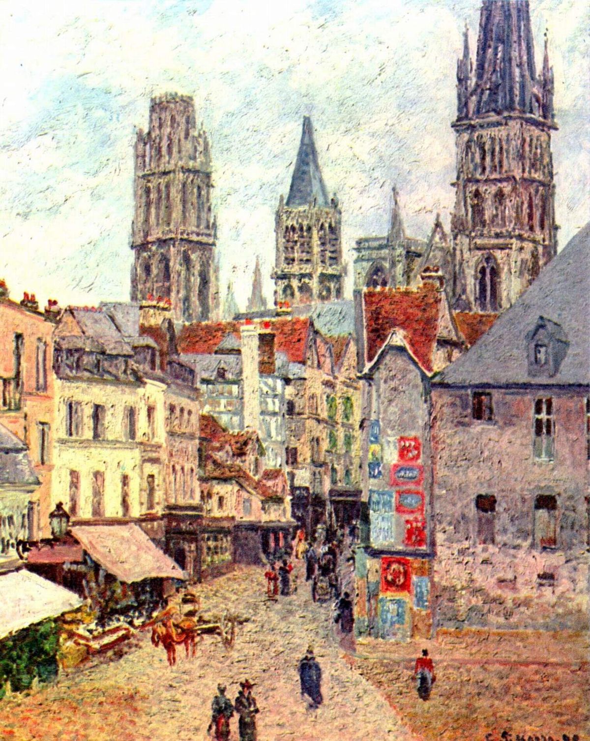 루앙의 에피스리 거리 (Rue de l'Épicerie, Rouen, 1898)