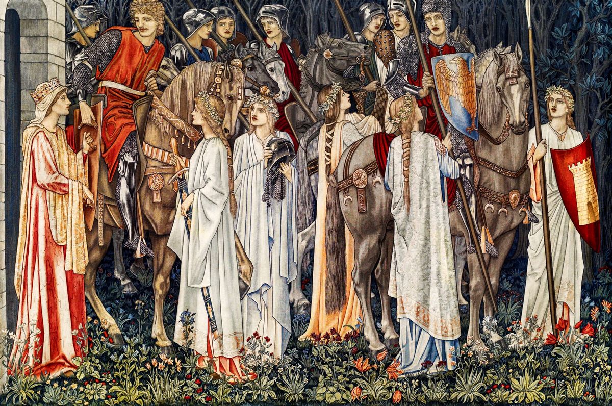 기사들의 무장과 출발 (The Arming and Departure of the Knights)-jpeg