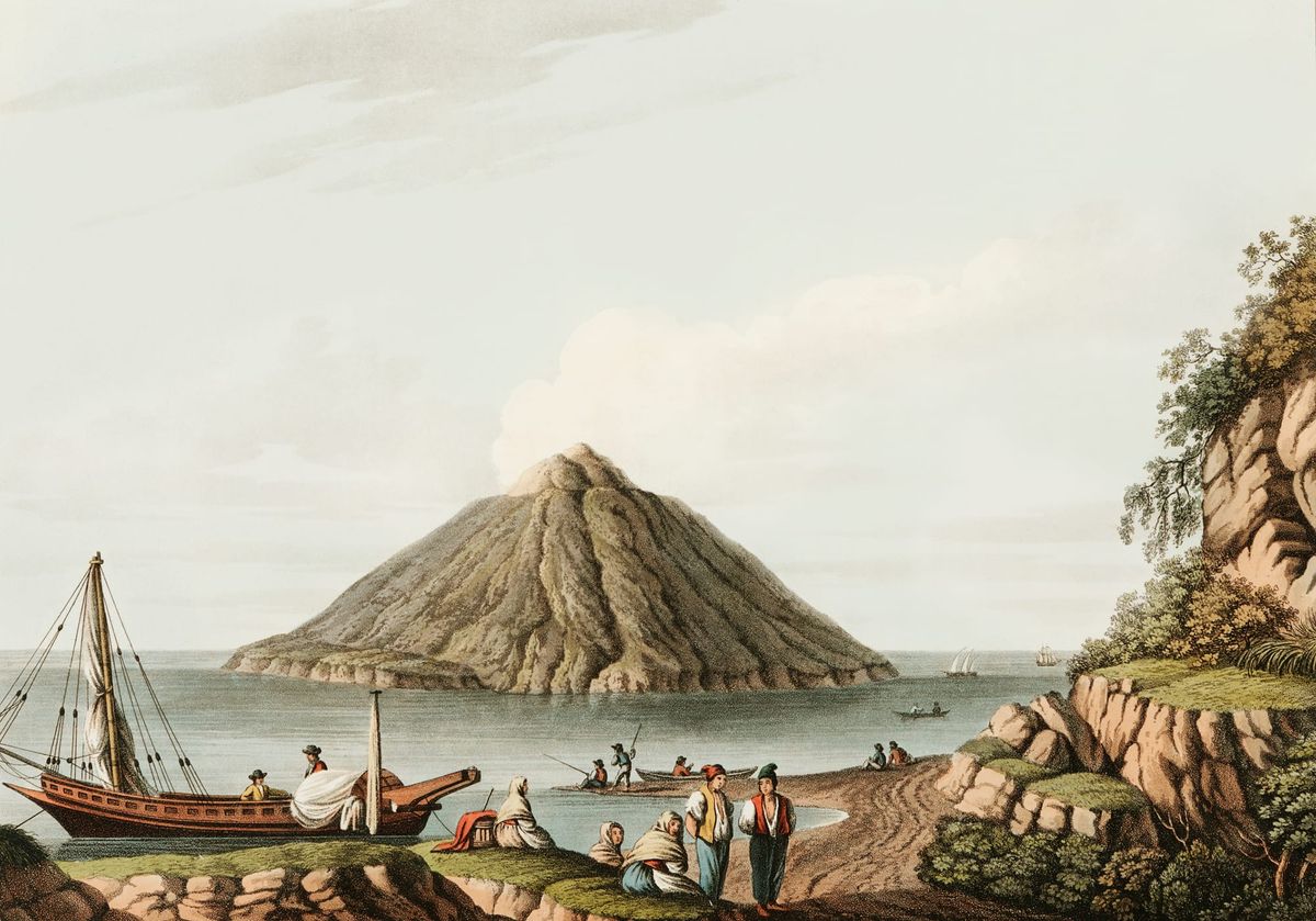 스트롬볼리 화산 전경 (View of Stromboli)