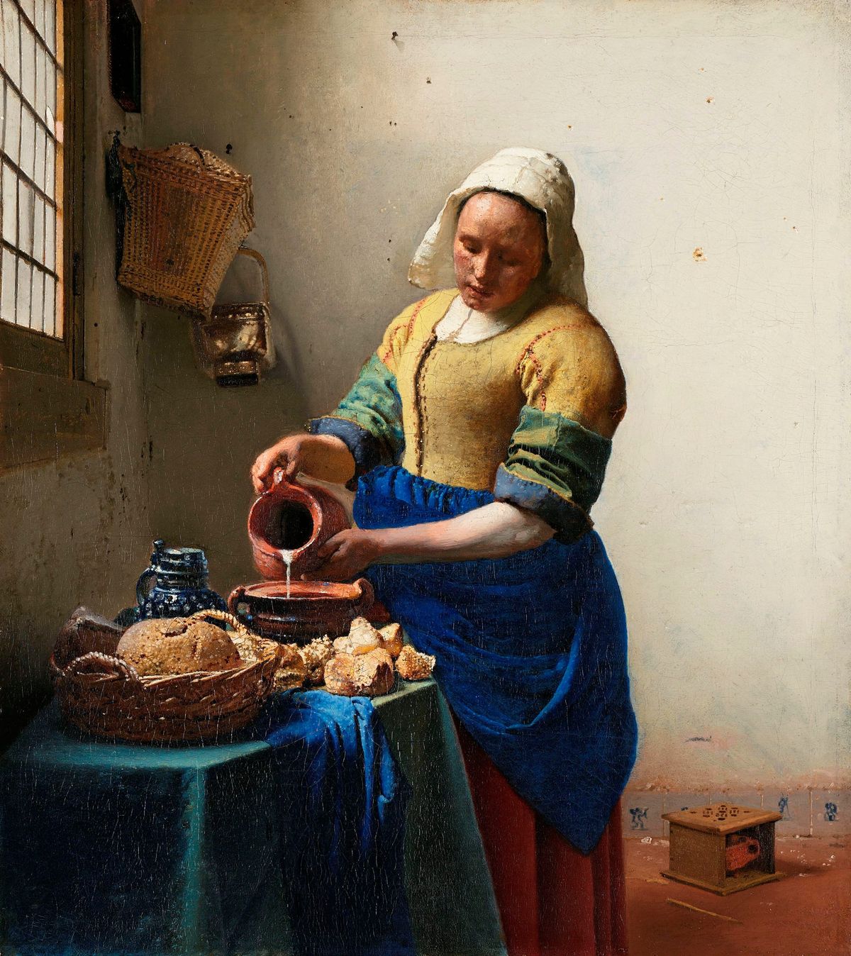 우유를 따르는 하녀 (Het Melkmeisje / The Milkmaid, c. 1657–1660)