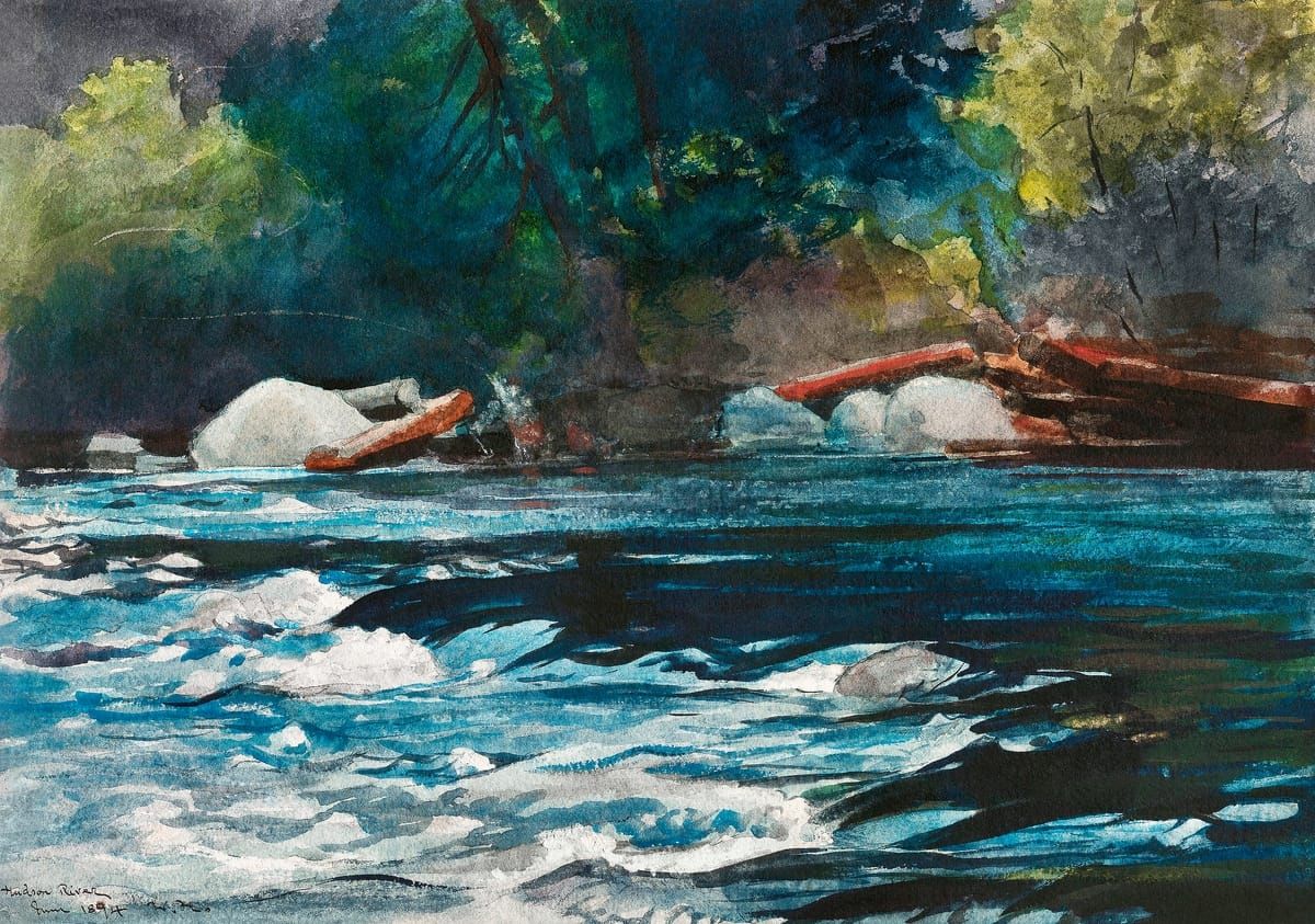 허드슨강의 여울목 - Hudson River, Logging / The Hudson River