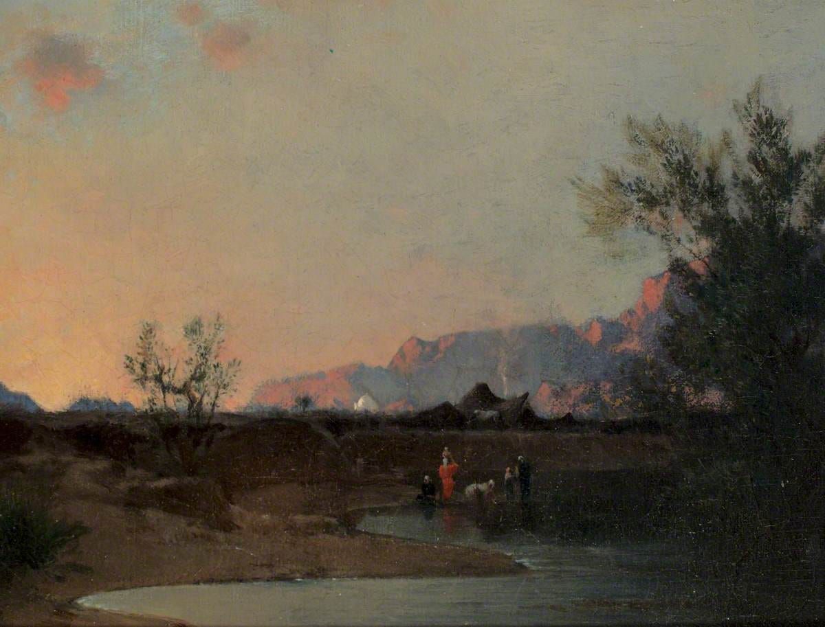 알제리의 사막 풍경 Desert Landscape, Algeria