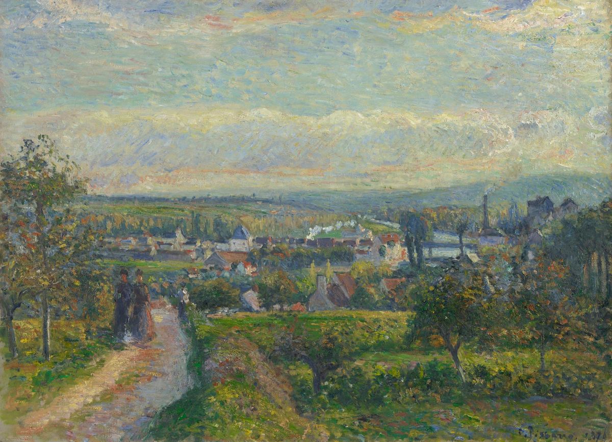 생투앙로몬의 전경 (Vue de Saint-Ouen-l'Aumône, 1876)