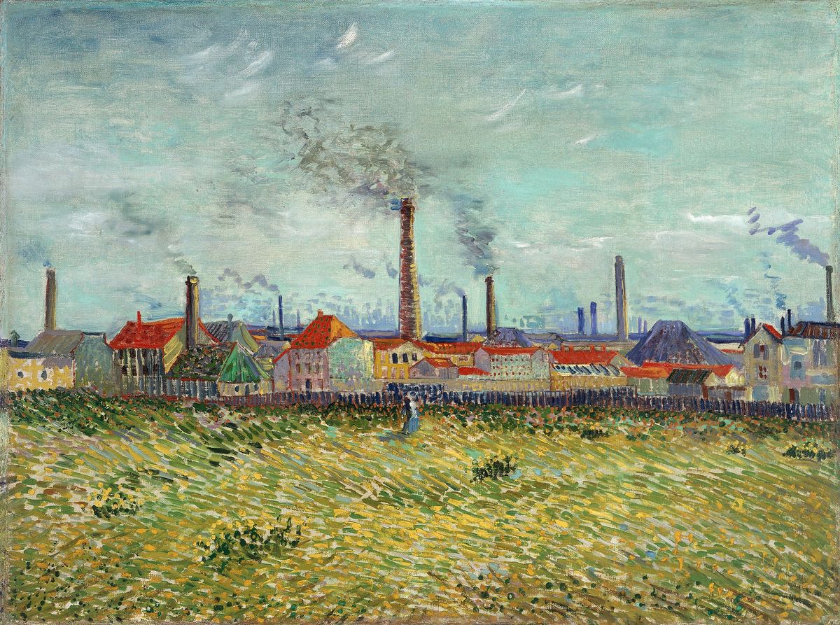 클리시의 공장들 - Factories at Clichy (Factories at Asnières, Seen from the Quai de Clichy)