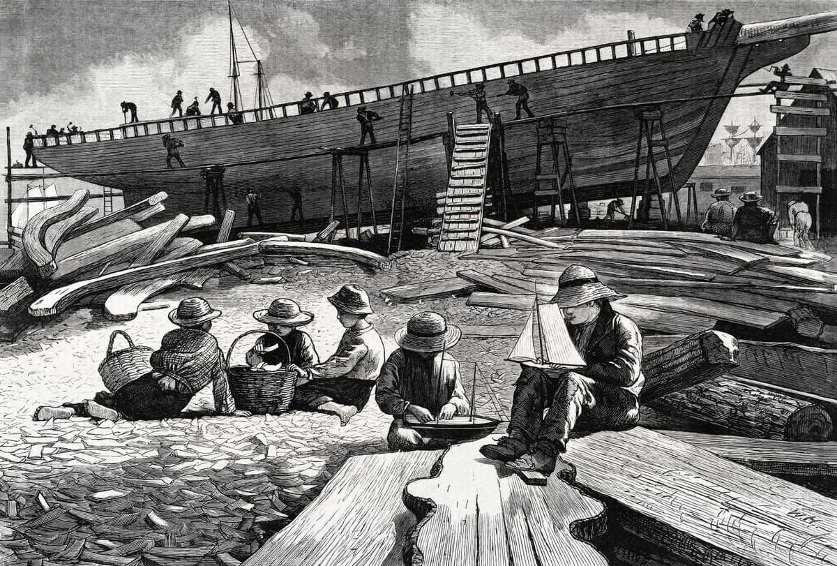 조선소의 아이들 - Shipbuilding, Gloucester, Massachusetts