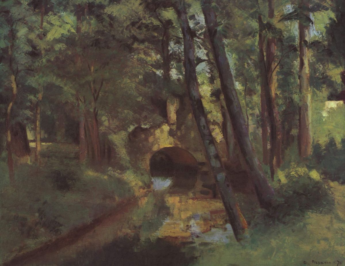 숲속의 작은 다리 (The Little Bridge, Pontoise, 1875)