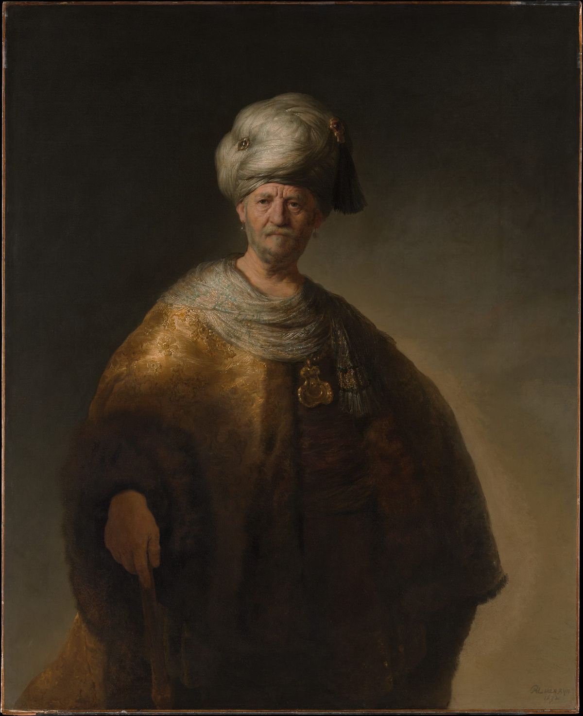 동방 의상의 노인(Man in Oriental Costume)