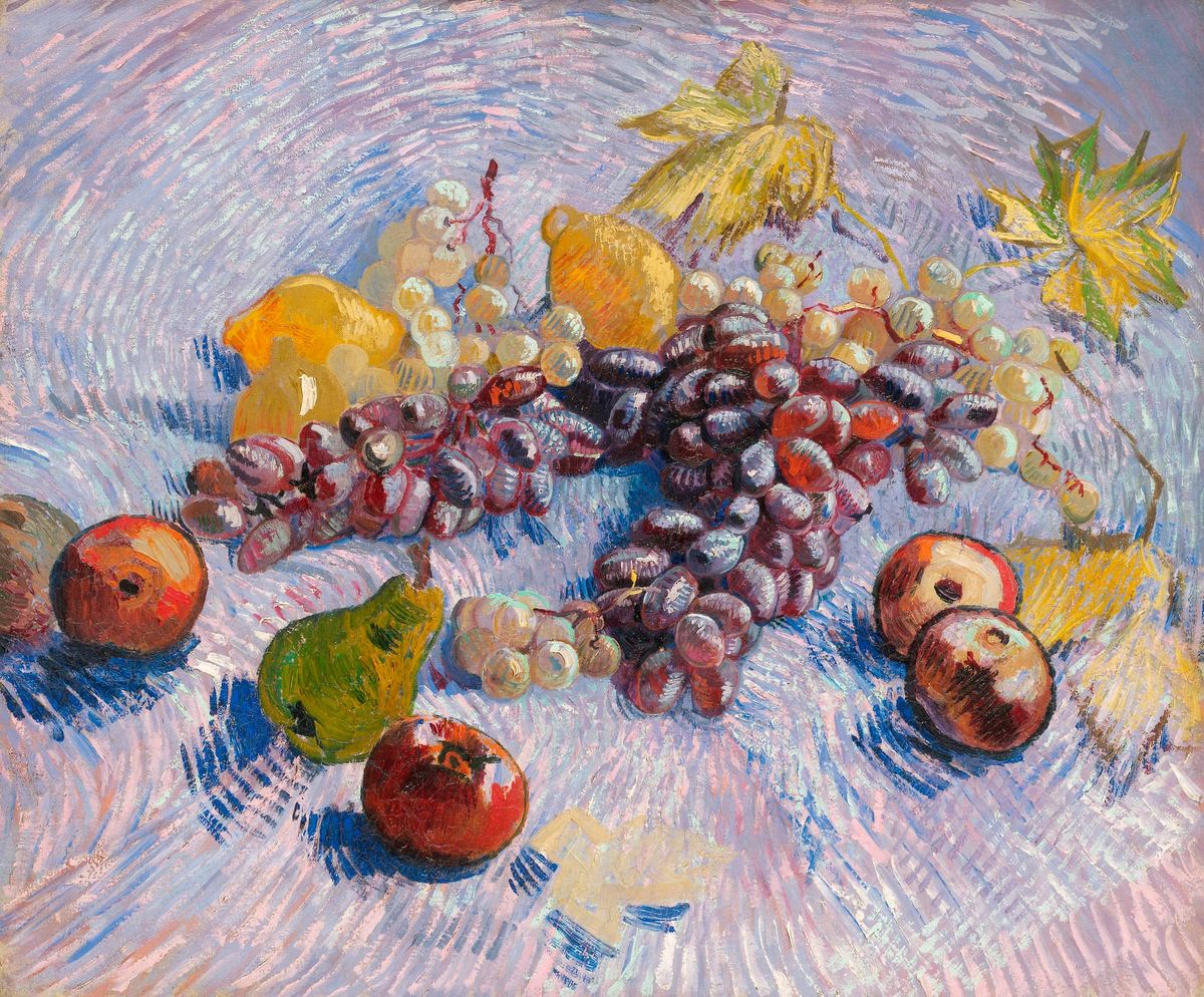포도, 배, 레몬이 있는 정물 - Still Life with Grapes, Pears, and Lemons