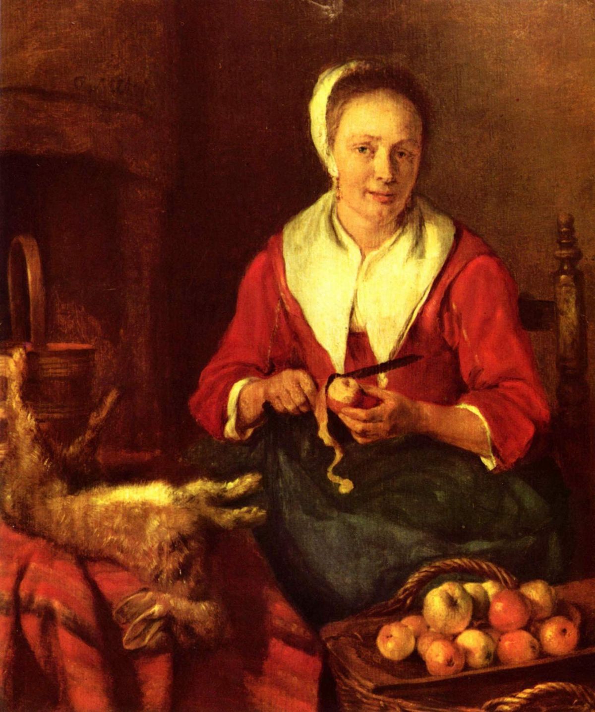 사과 깎는 여인 A Woman Peeling Apples