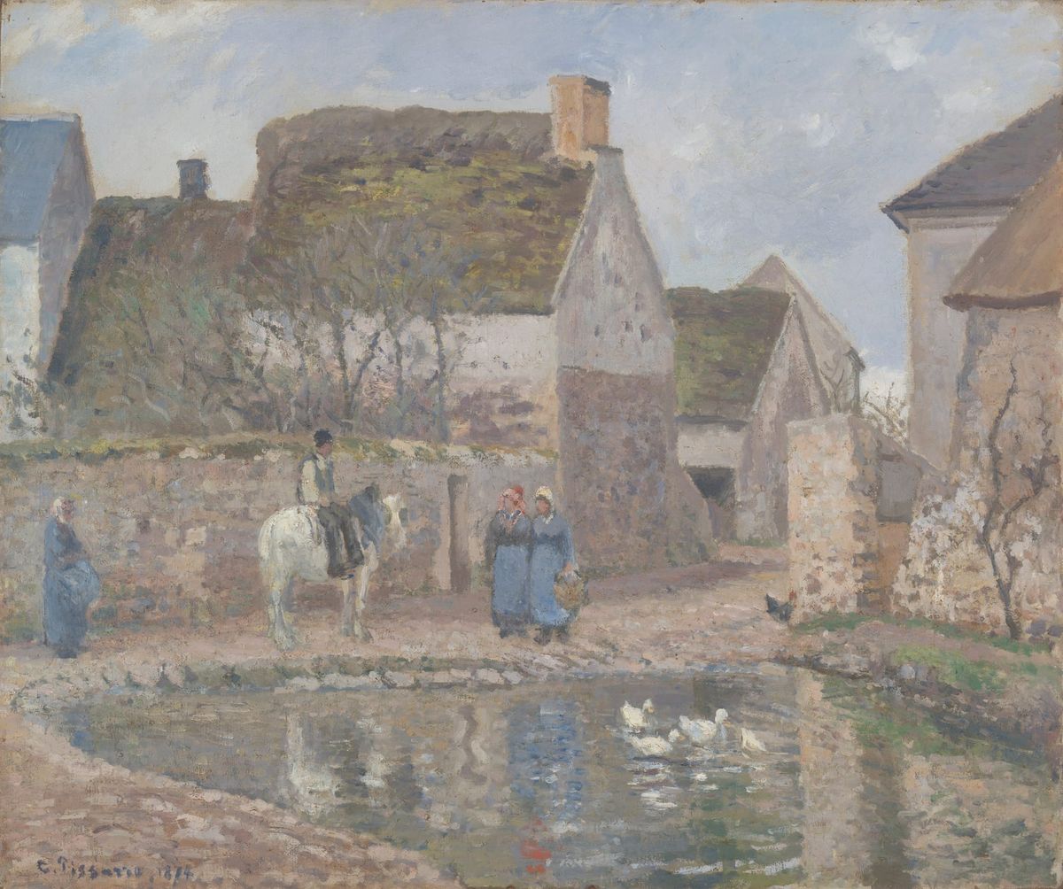 에네리의 연못 (La Mare à Ennery / The Pond at Ennery, 1874)