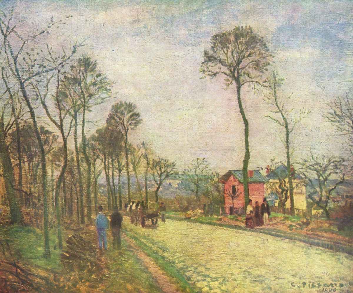 루브시엔의 길 (La Route de Louveciennes, 1870)
