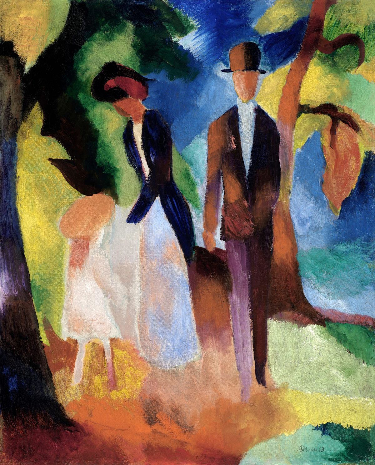 산책하는 가족 (Promenade / Promenade, 1913)