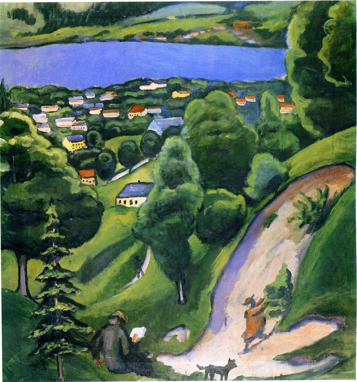 테게른제 풍경 (Tegernseer Landschaft / Tegernsee Landscape, 1910)