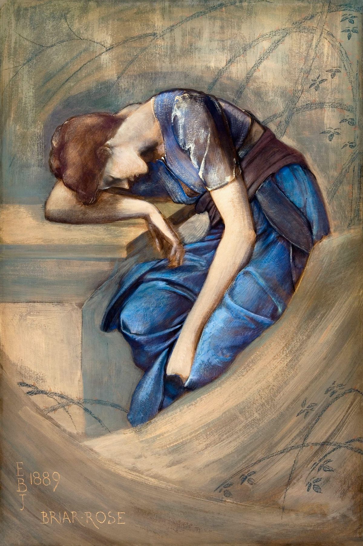 잠든 시녀 (The Sleeping Girl / Study for The Briar Rose)
