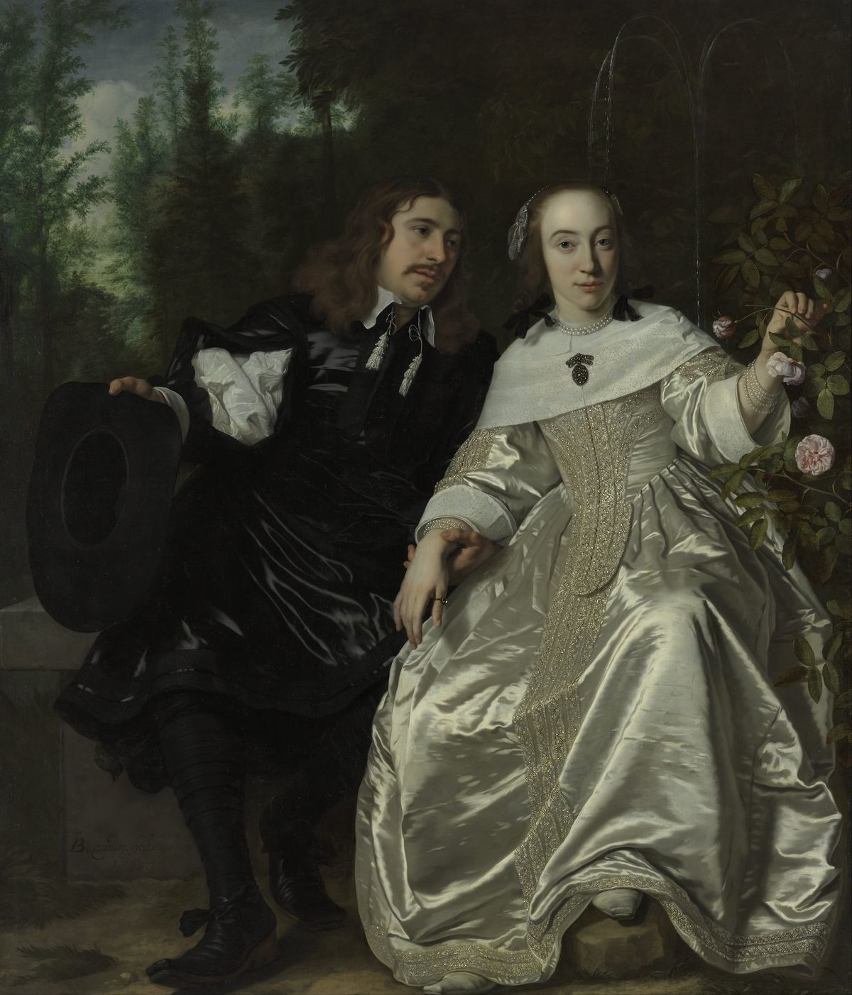 아브라함 델 쿠르트와 그의 아내 마리아 데 카에르히에터 Abraham del Court and his Wife Maria de Kaersgieter