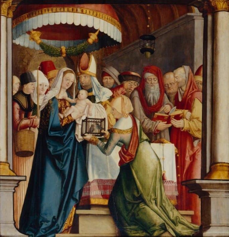 성전에서의 그리스도 봉헌 벨저 제단의 하단면 Darbietung Christi im Tempel vom Welser Altar