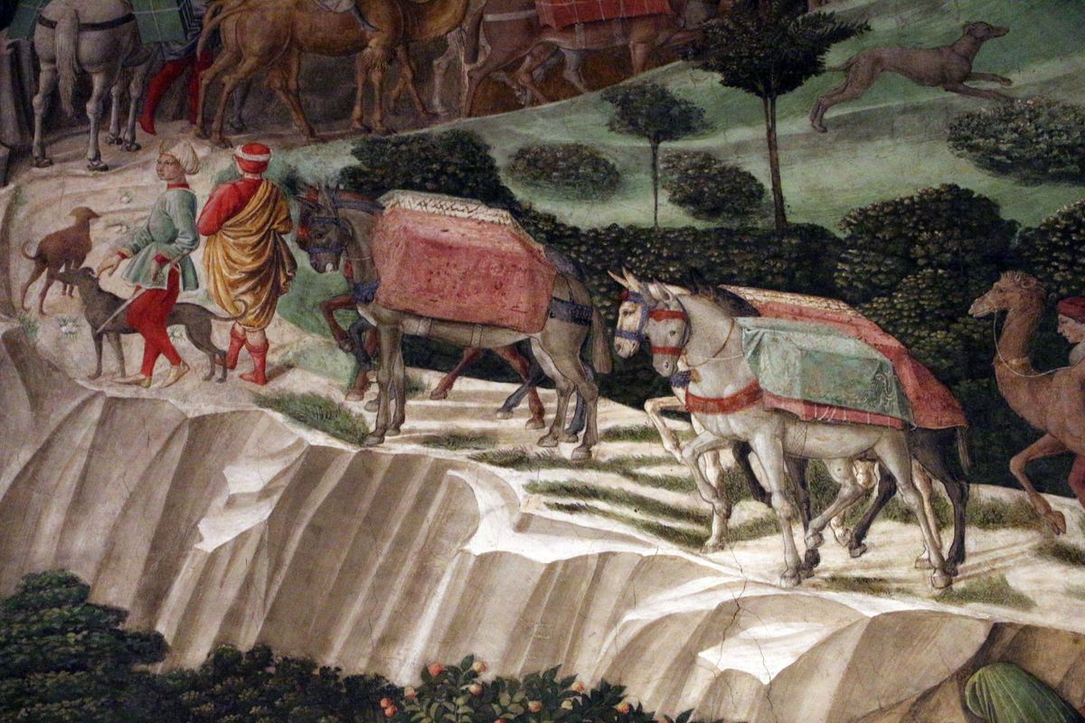 동방박사의 행렬 짐을 실은 노새와 수행원 The Journey of the Magi Mules and Attendants
