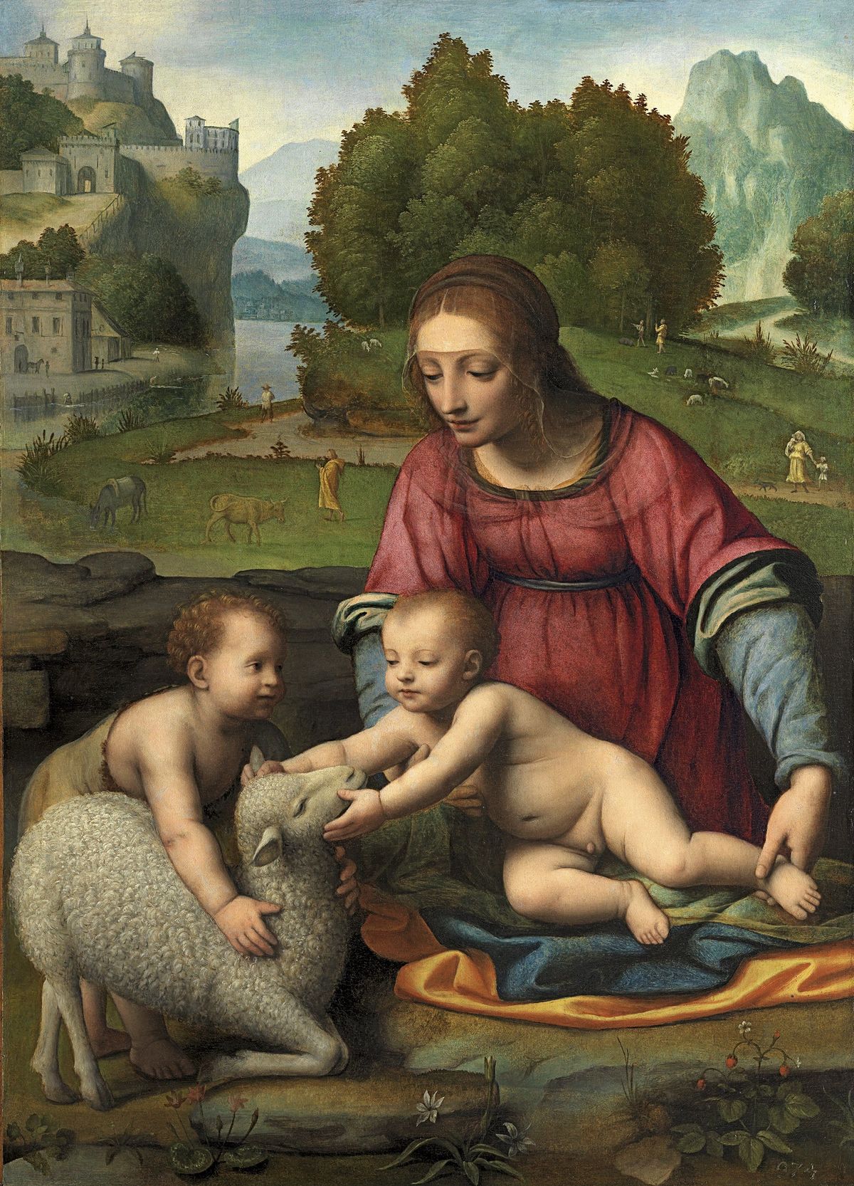 아기 세례 요한과 함께 있는 성모자와 어린양 Virgin and Child with the Infant Saint John the Baptist