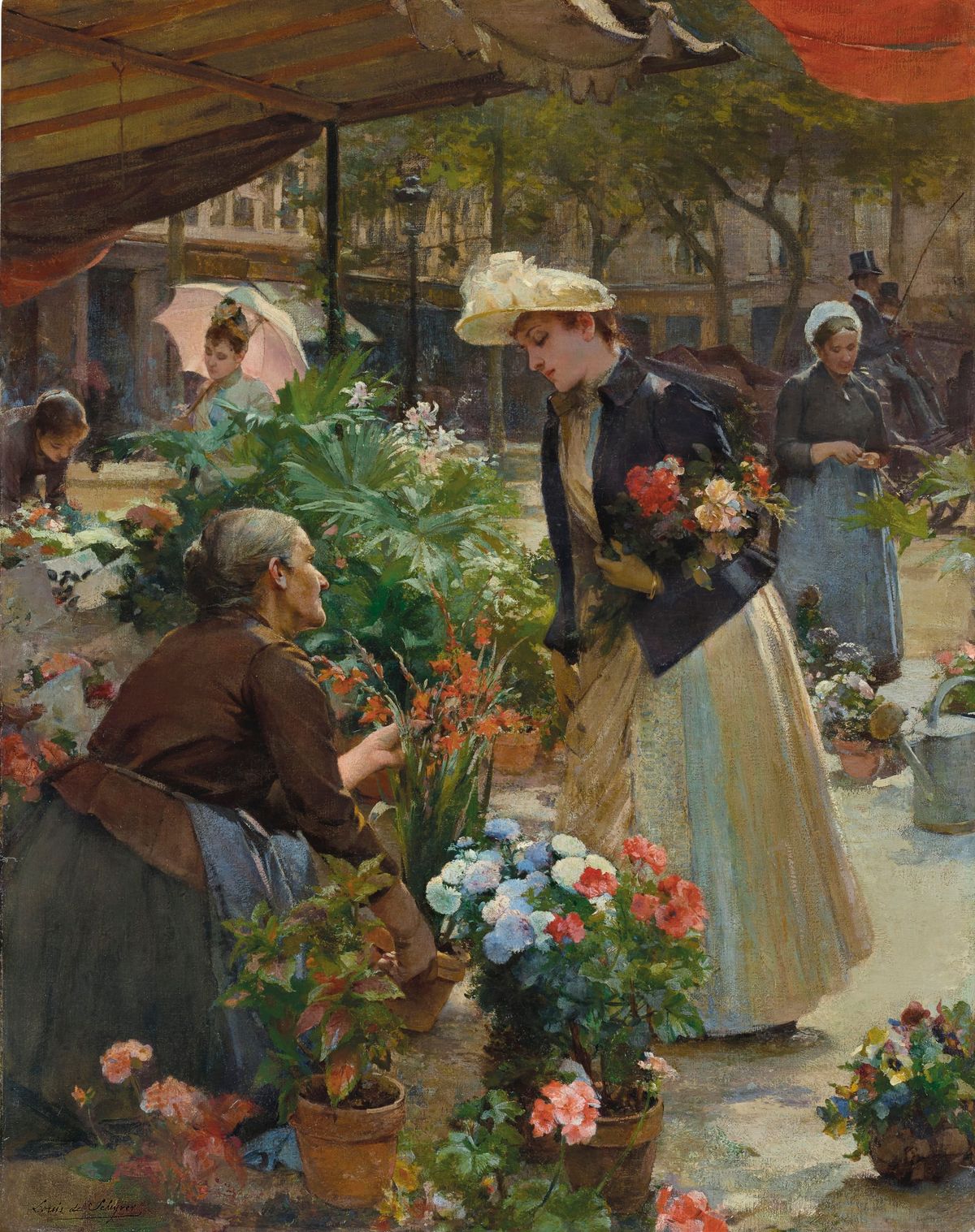 시테섬의 꽃 시장 - The Flower Market on the Île de la Cité, Paris