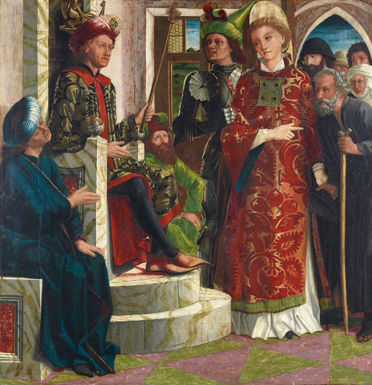 로마 황제 데키우스 앞의 성 라우렌시오 Saint Lawrence before the Emperor Decius