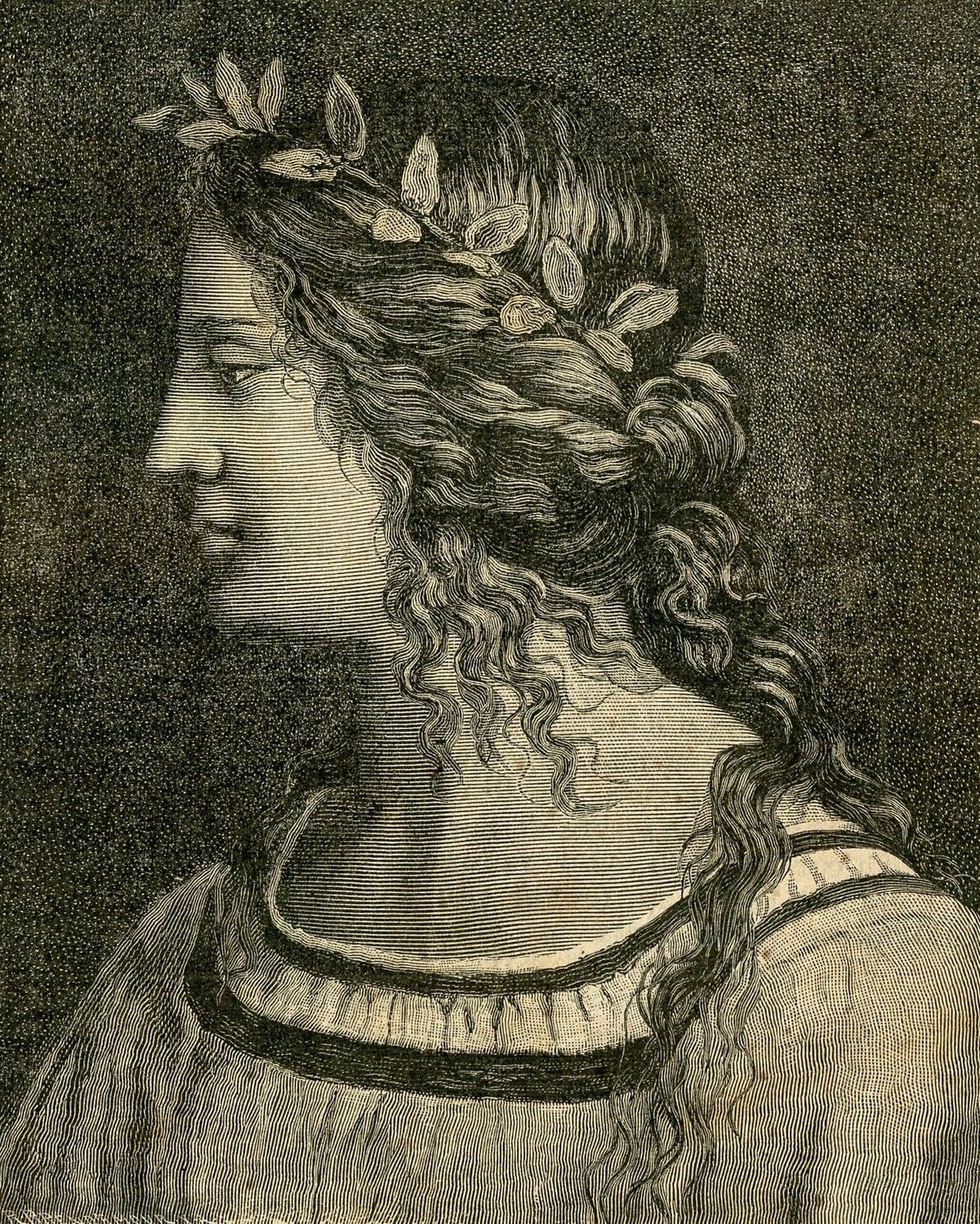 성모의 결혼 중 디테일 Head of the Virgin, Detail from the Marriage of the Virgin