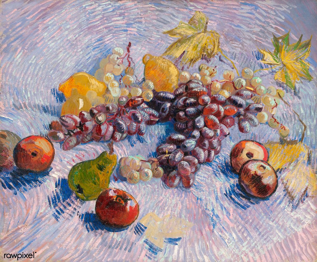 가을 과일이 있는 정물 Still Life with Quinces, Lemons, Pears and Grapes