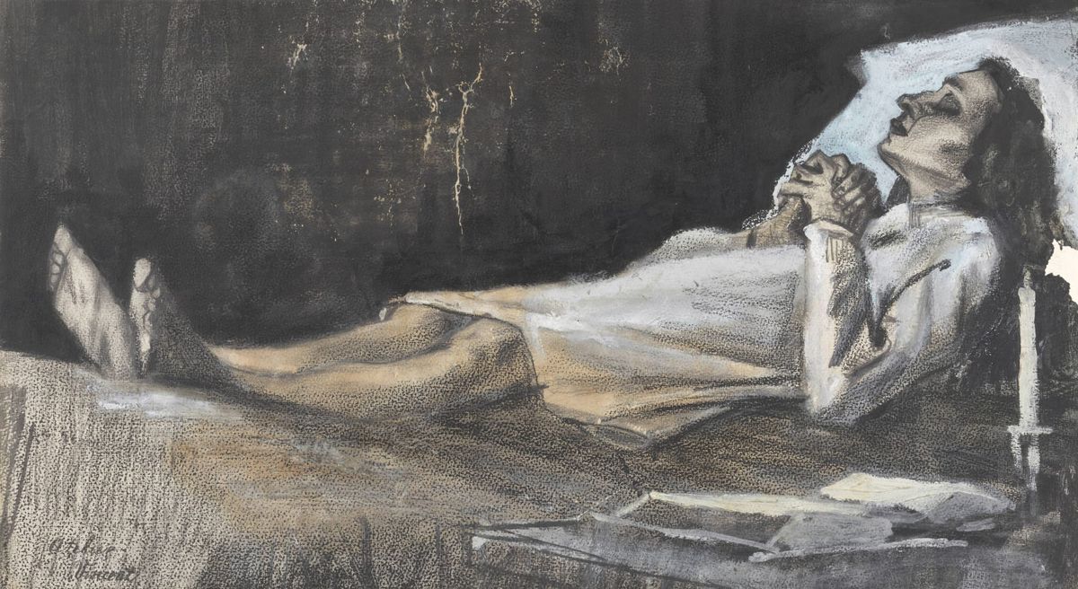 관에 누운 여인 A Woman Laid Out for Burial