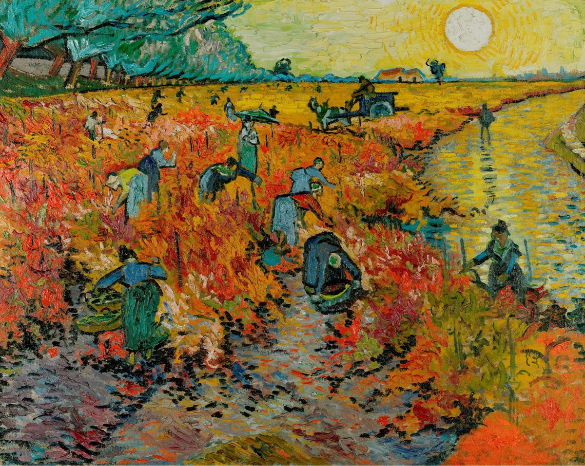 아를의 붉은 포도밭 The Red Vineyard at Arles