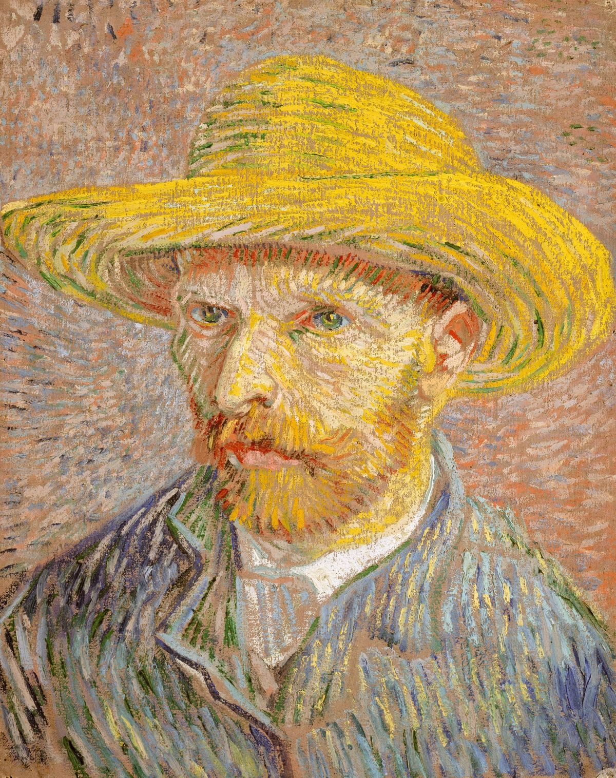 밀짚모자를 쓴 자화상 Self-Portrait with Straw Hat