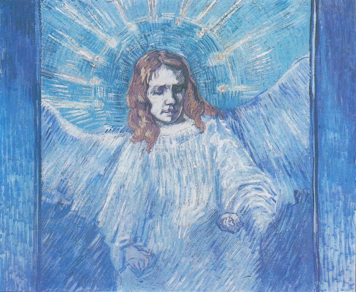 천사의 반신상 Half Figure of an Angel (after Rembrandt)